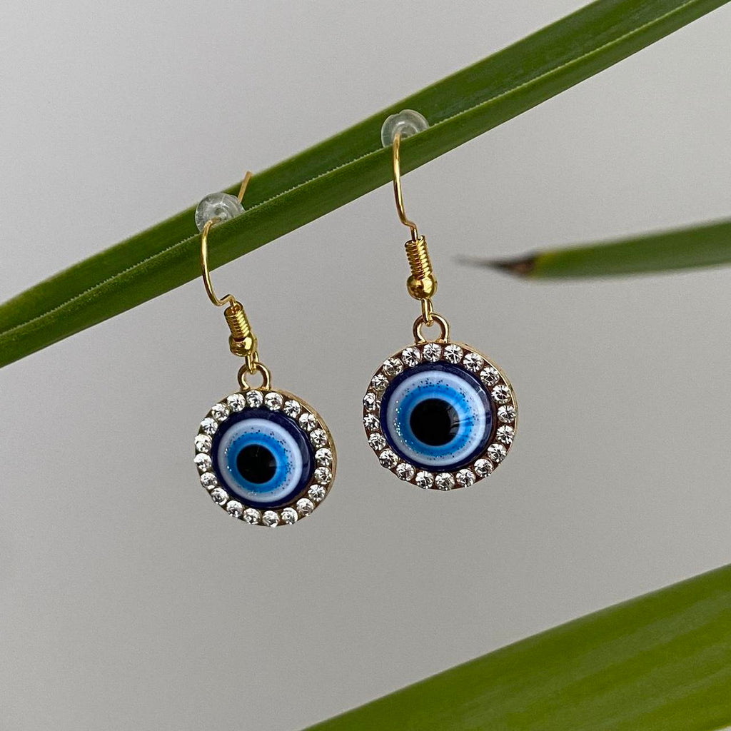 Gold Rhinestone Sparkle Evil Eye Of Protection