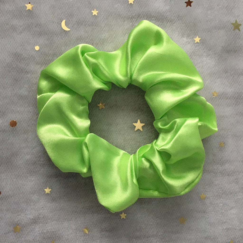 Lime Green Satin Scrunchie Instant Buy Enabled No - Image 3