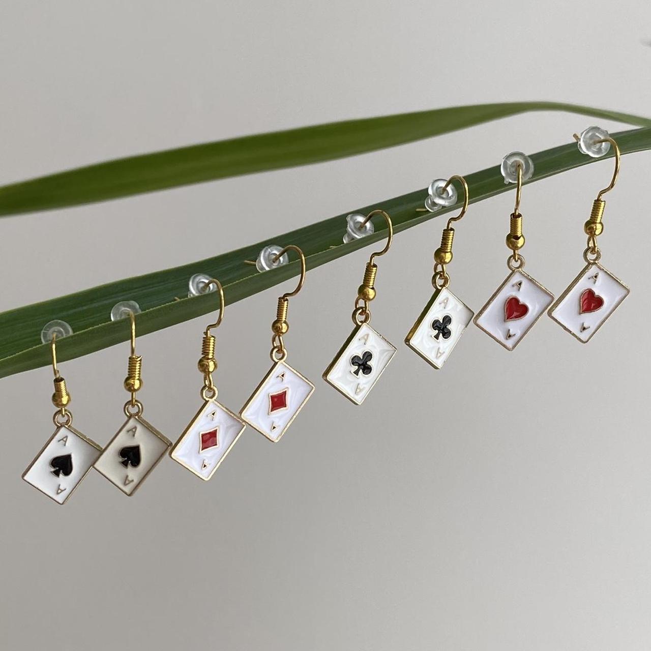 Ace Of Spades And Ace Of Hearts Poker Card Dangle - Image 3