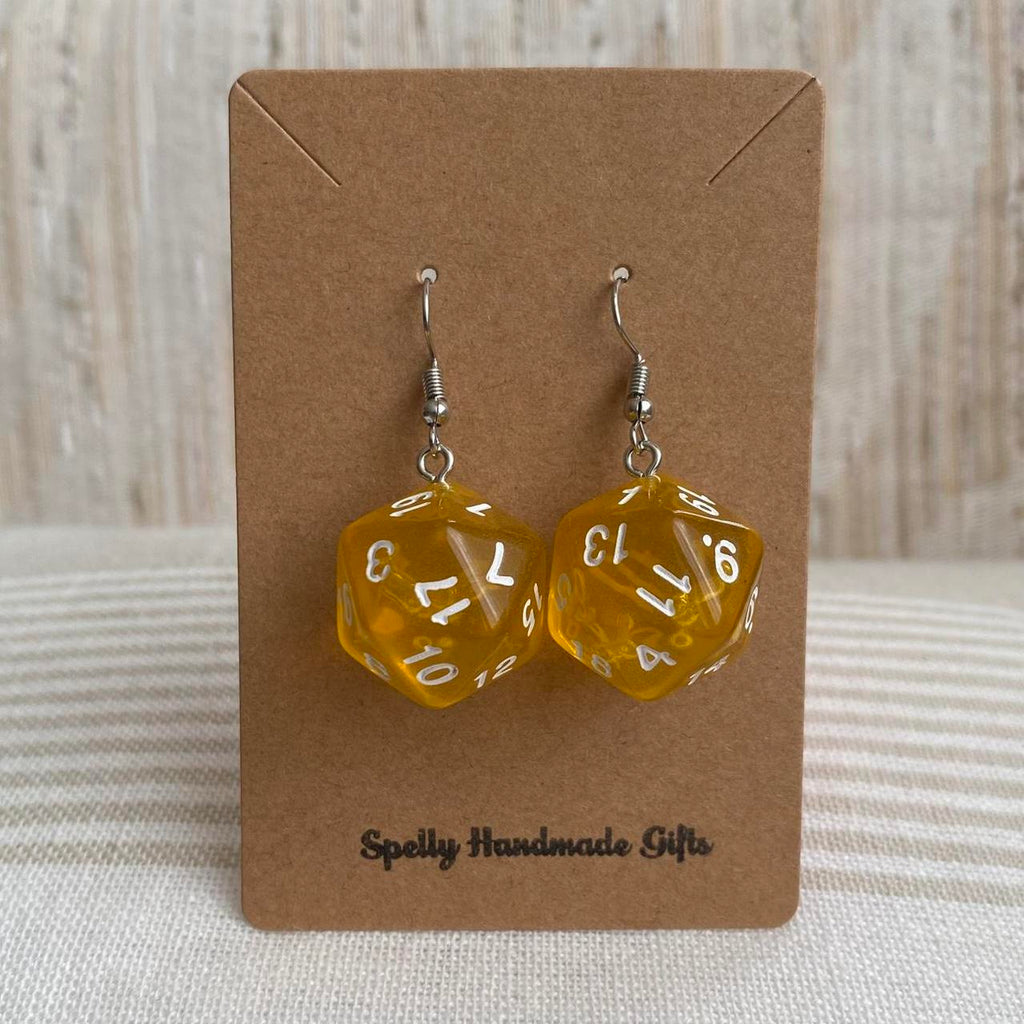 Dd Dungeons And Dragons D20 Yellow Dice Dangle - Image 4