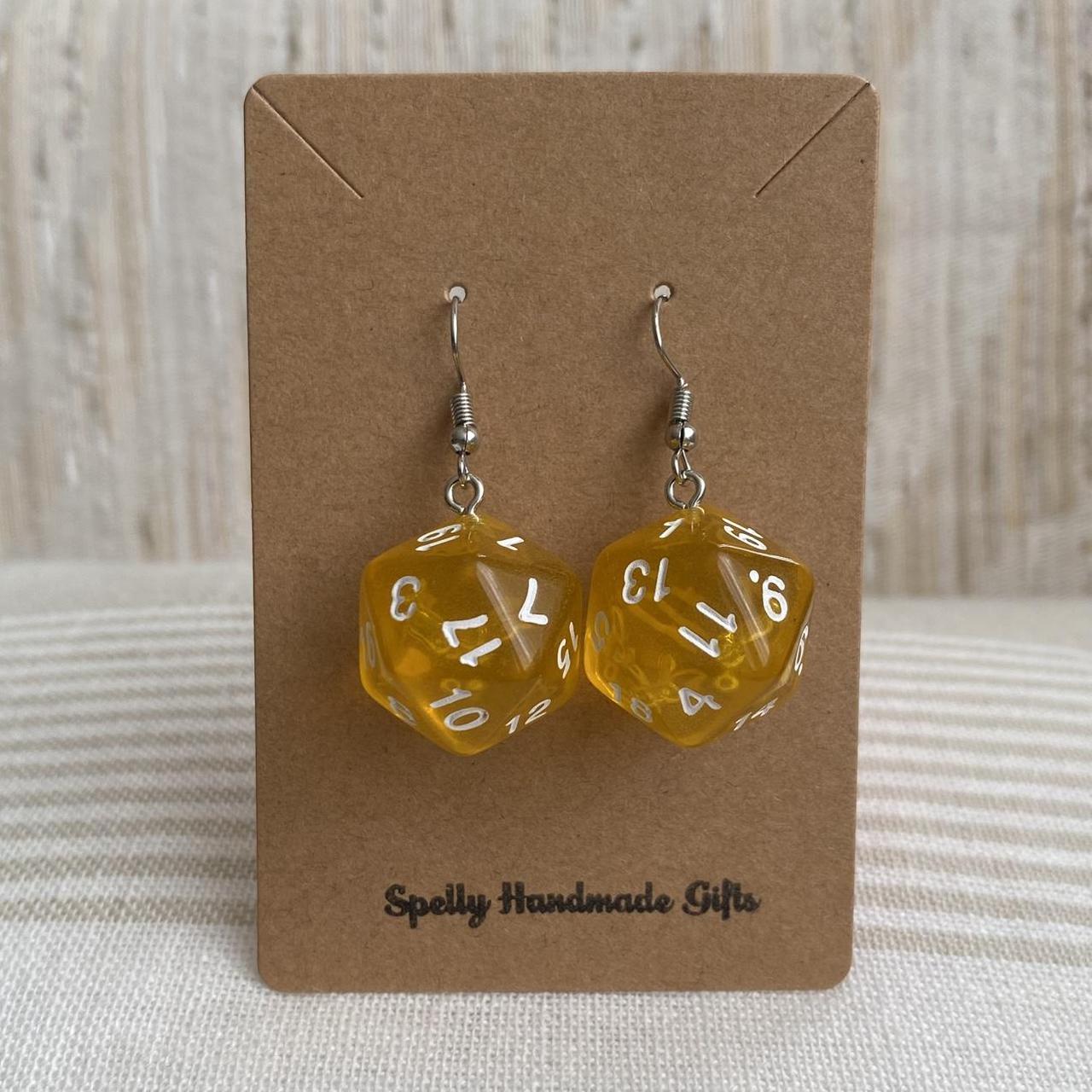 Dd Dungeons And Dragons D20 Yellow Dice Dangle - Image 4