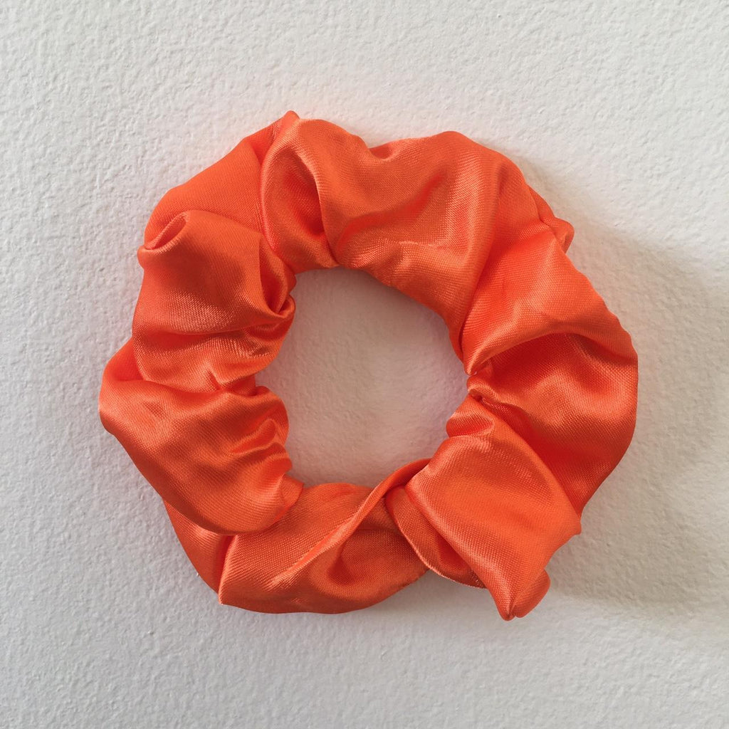 Orange Satin Scrunchie Instant Buy Enabled No