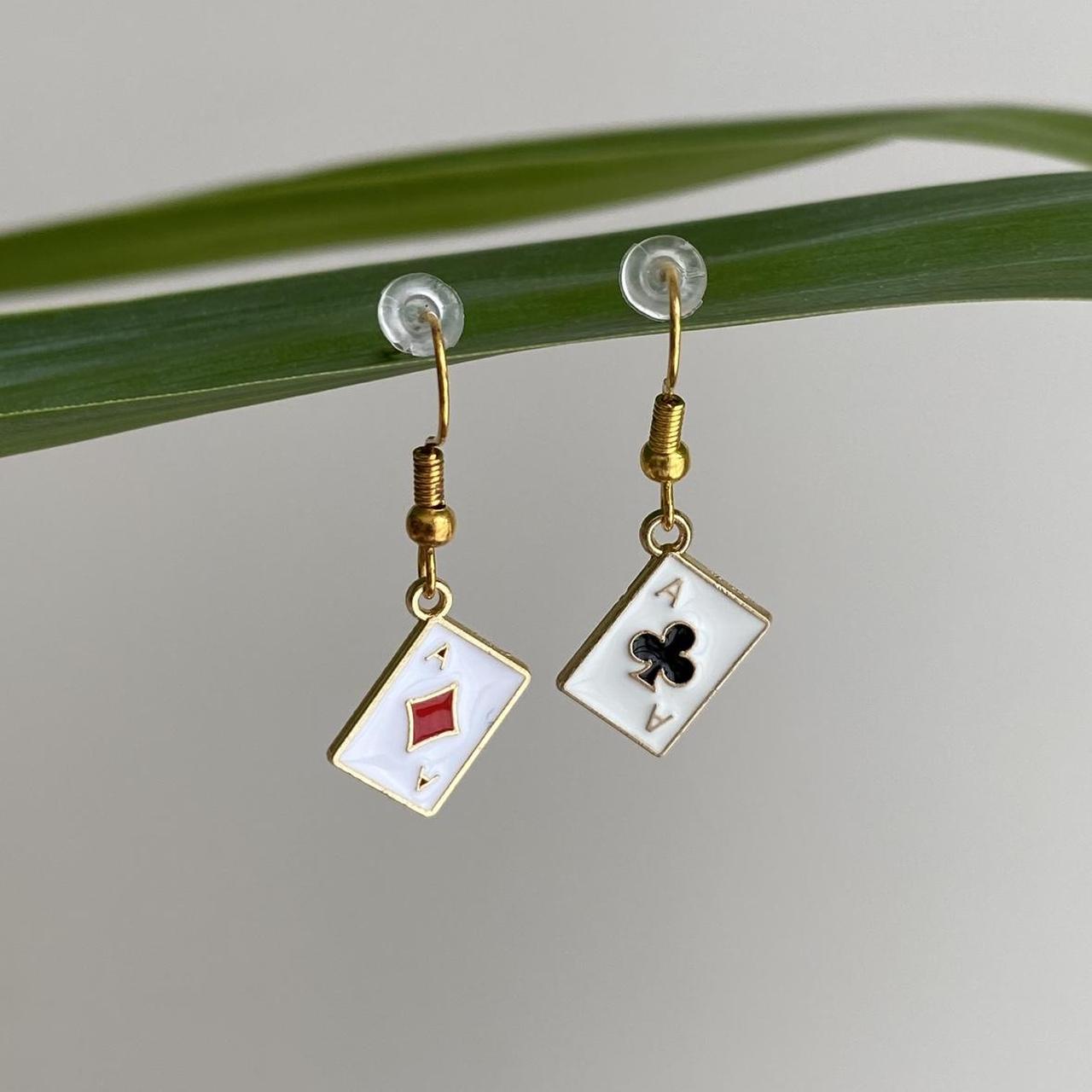 Ace Of Clubs And Ace Of Diamonds Poker Card Dangle - Image 2