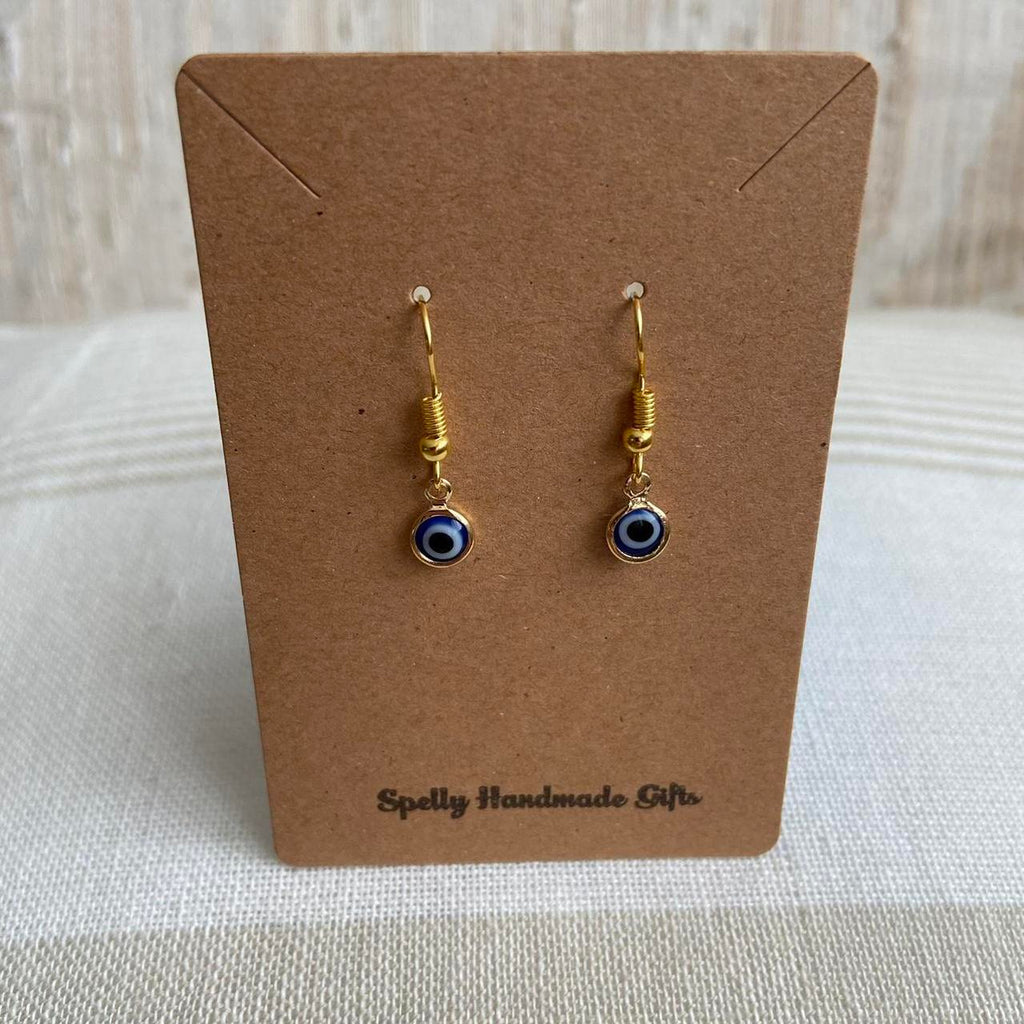 Gold Evil Eye Of Protection Dangle Earrings Also - Image 5