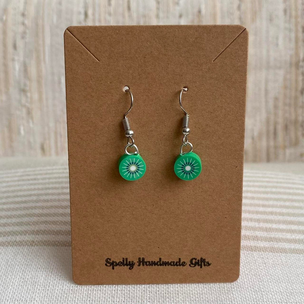 Green Lime Fruit Polymer Clay Dangle Earrings With - Image 4