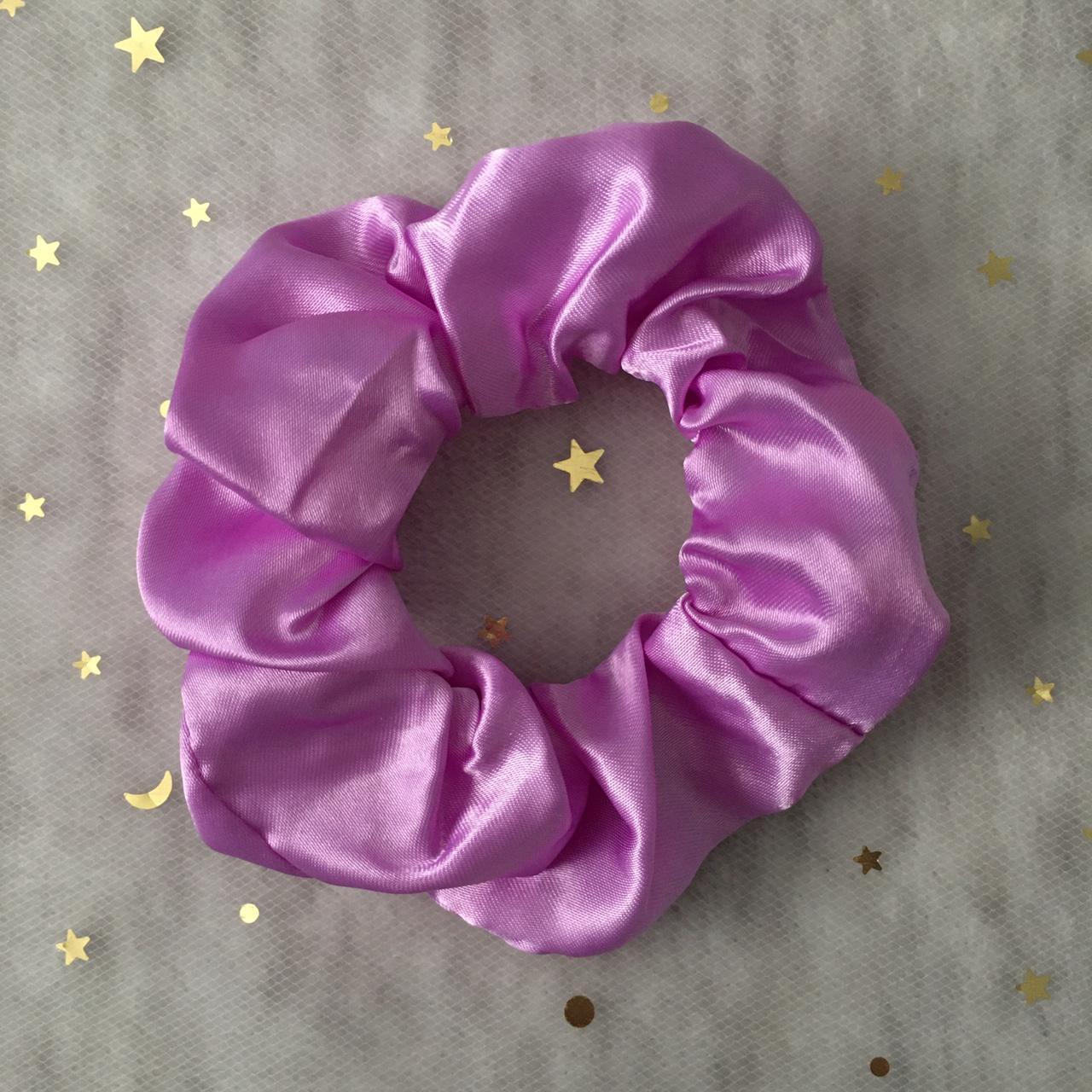 Dark Lilac Purple Satin Scrunchie Instant Buy - Image 3